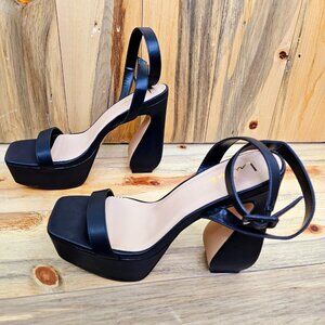 LULUS Platform Ankle Strap Heels Size 9